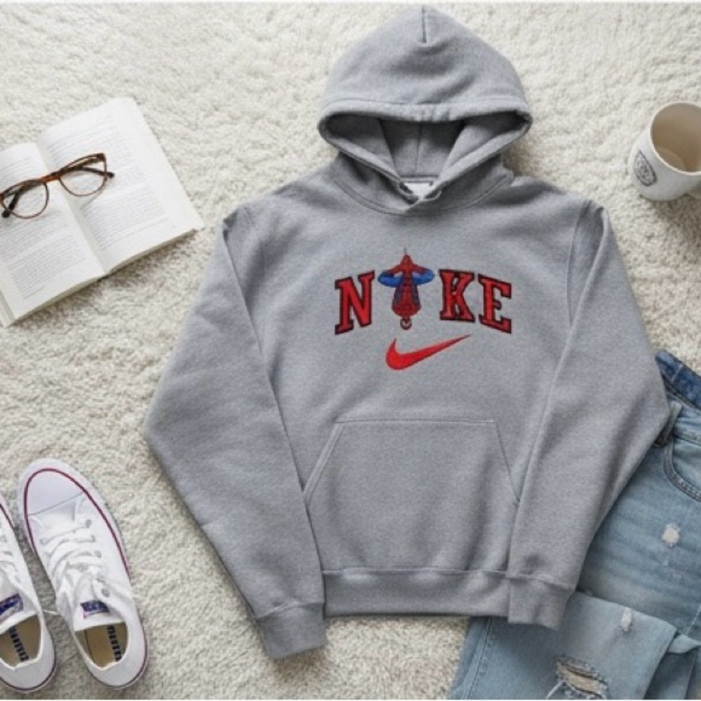 Nike Gray Spider-Man Hoodie